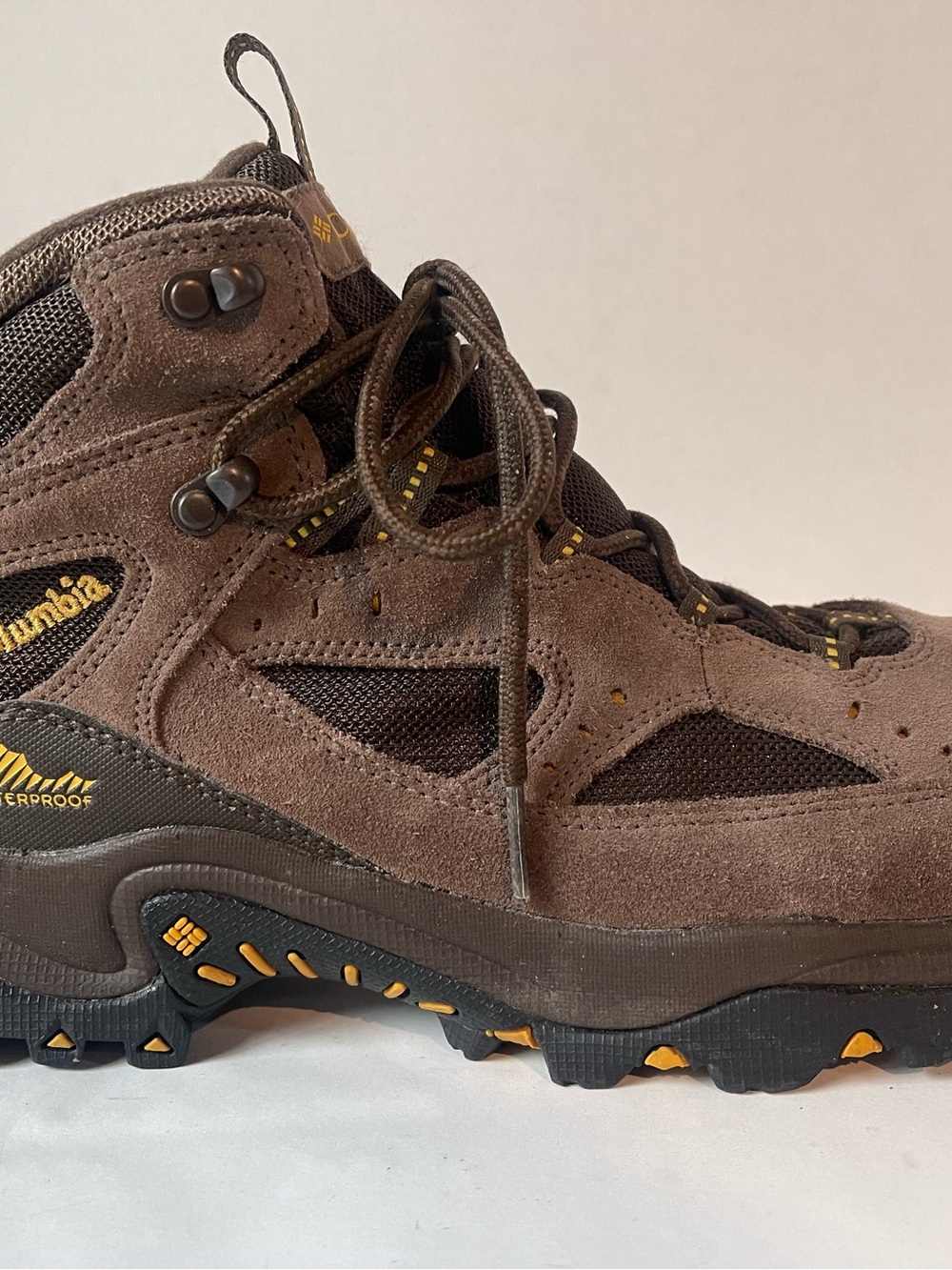 Columbia Brown and Black Men's Waterproof Hiking Boots Size 11